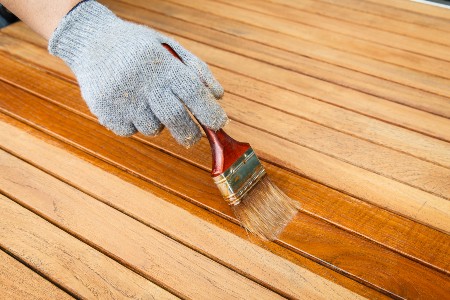 Wood restoration and staining